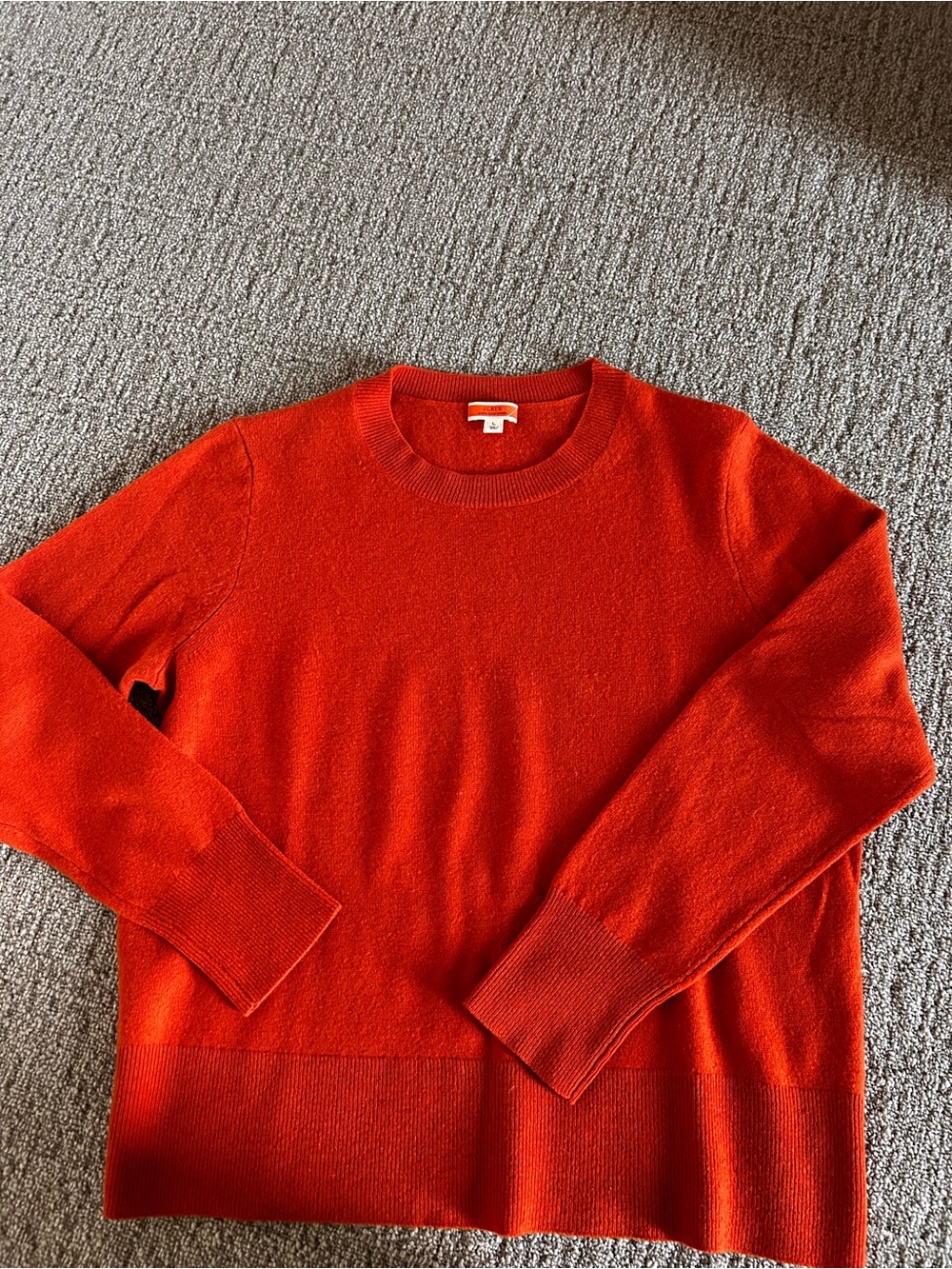 Women’s Crewneck Sweater - dark orange beautiful for fall!